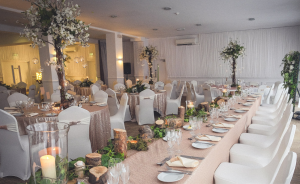 Image of a wedding set up at The Park Hotel Liverpool